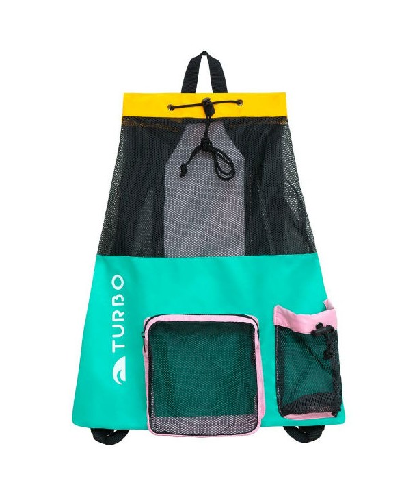 Red portamaterial turbo petate BOLSA MESH CON BOLSILLOS (60X50) 28-30 L VERDE