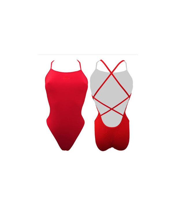 Bañador Mujer TURBO Sirene Rojo TF 2 capas