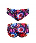 Bañador hombre TURBO waterpolo BLACK FLOWER WP 2 capas