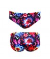 Bañador hombre TURBO waterpolo BLACK FLOWER WP 2 capas