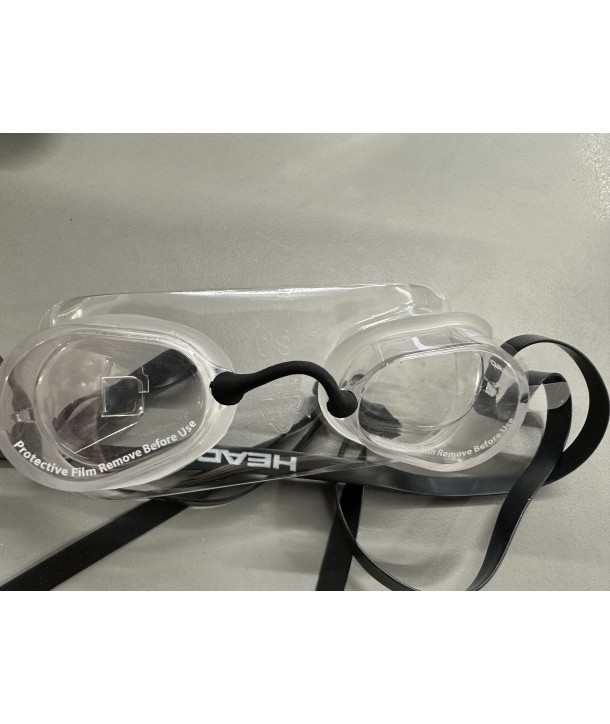 Gafas natación Suecas borde de silicona silicona transparente head